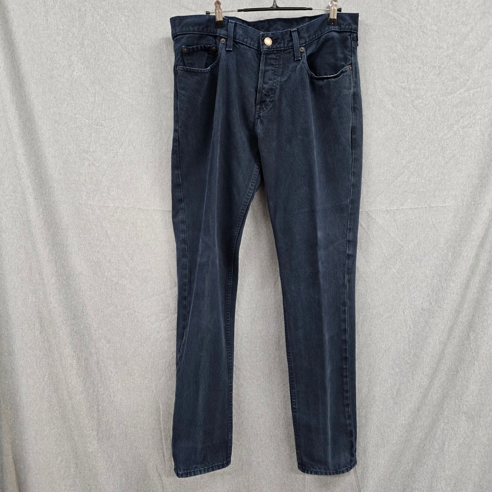 Hollister Skinny Jeans Mens 34x34 Dark Wash Black Denim Authentic California